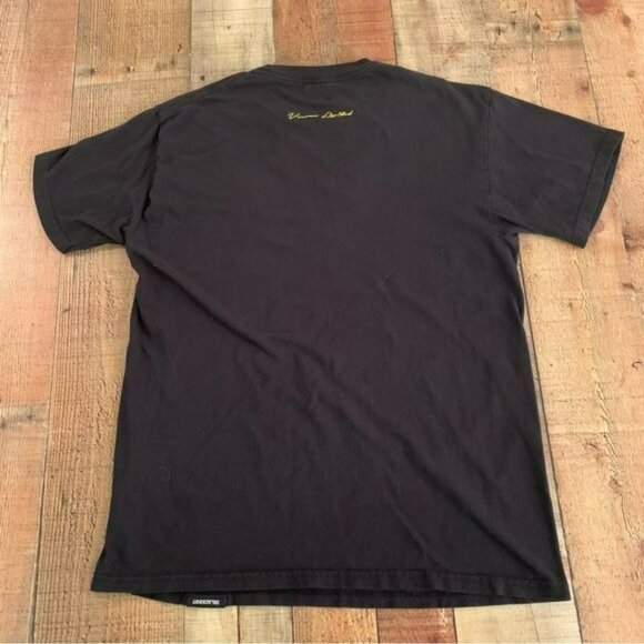 Happy Burger graphic black short sleeve three dots tshirt men’s medium - Picture 5 of 8